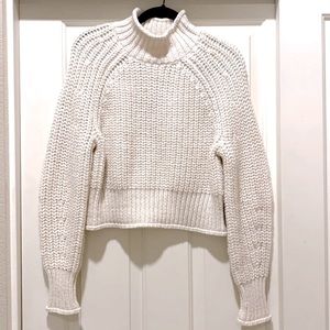 H&M Cream Mock-neck Sweater